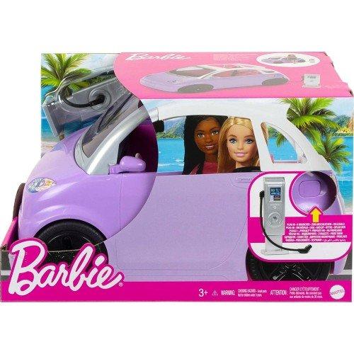 barbie car kids toys electric vehicle with charging station and plug