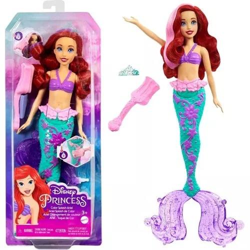 disney princess toys ariel mermaid doll with color change hair and tail