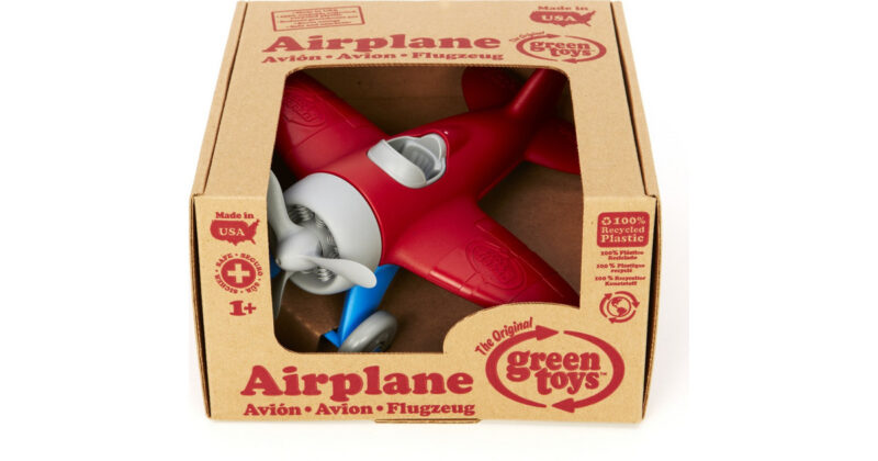 green toys airplane red airr 1026