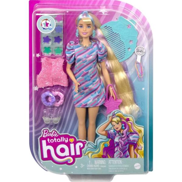 mattel barbie totally hair doll blonde hcm88